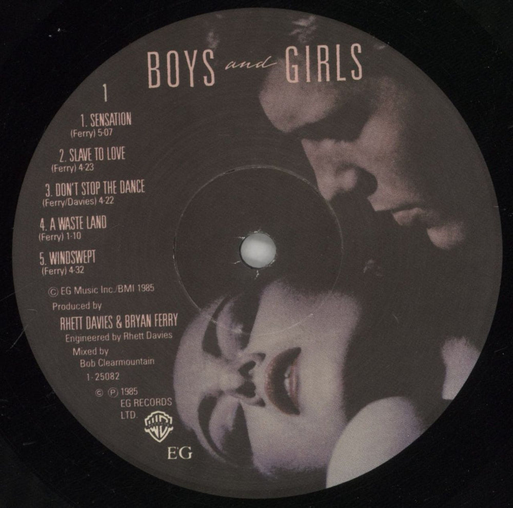 Bryan Ferry Boys And Girls US vinyl LP album (LP record) FERLPBO742945