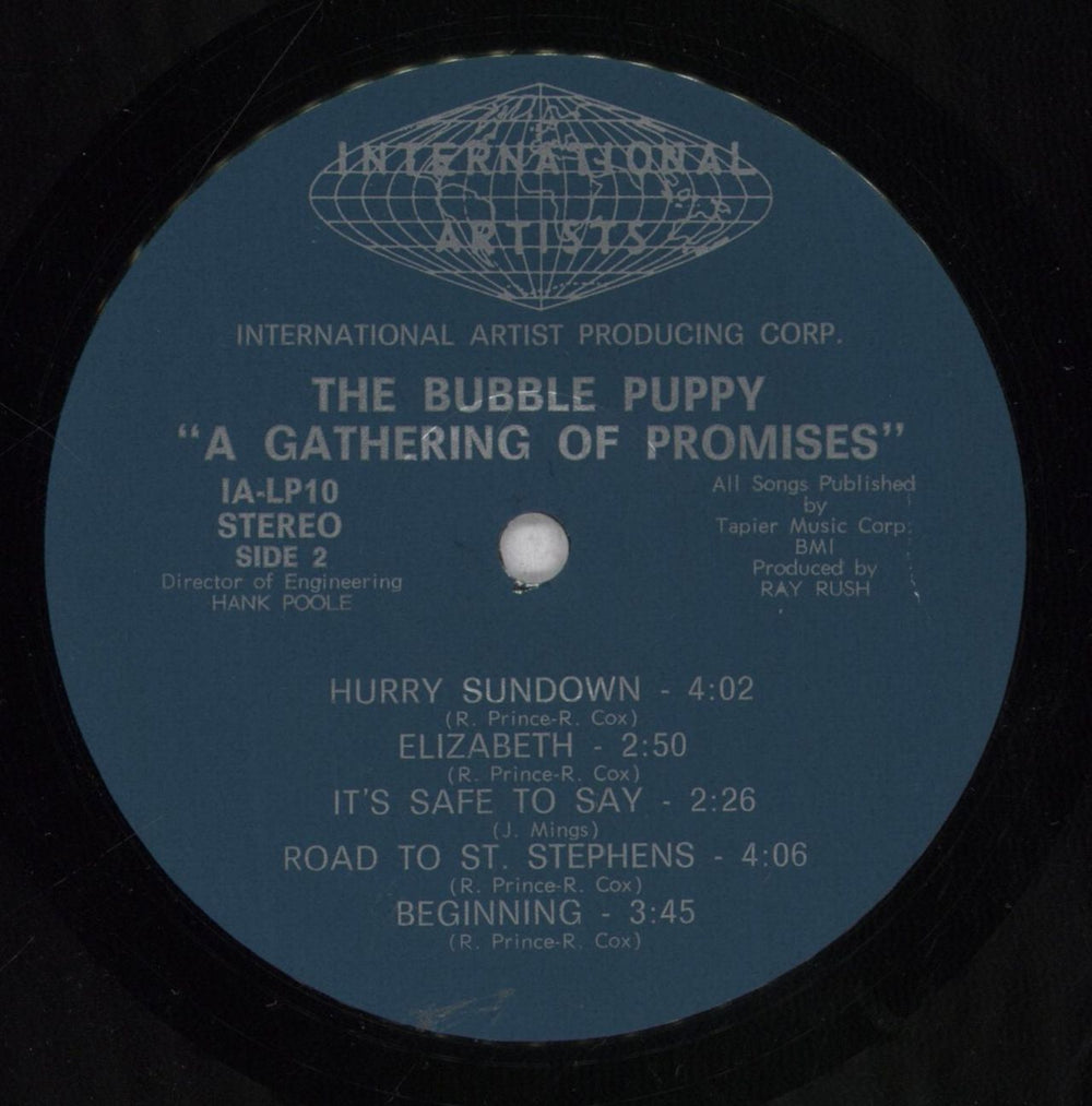 Bubble Puppy A Gathering Of Promises US vinyl LP album (LP record)