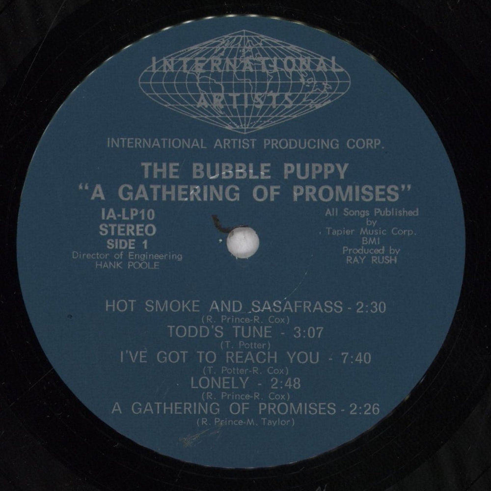 Bubble Puppy A Gathering Of Promises US vinyl LP album (LP record) BUBLPAG596983