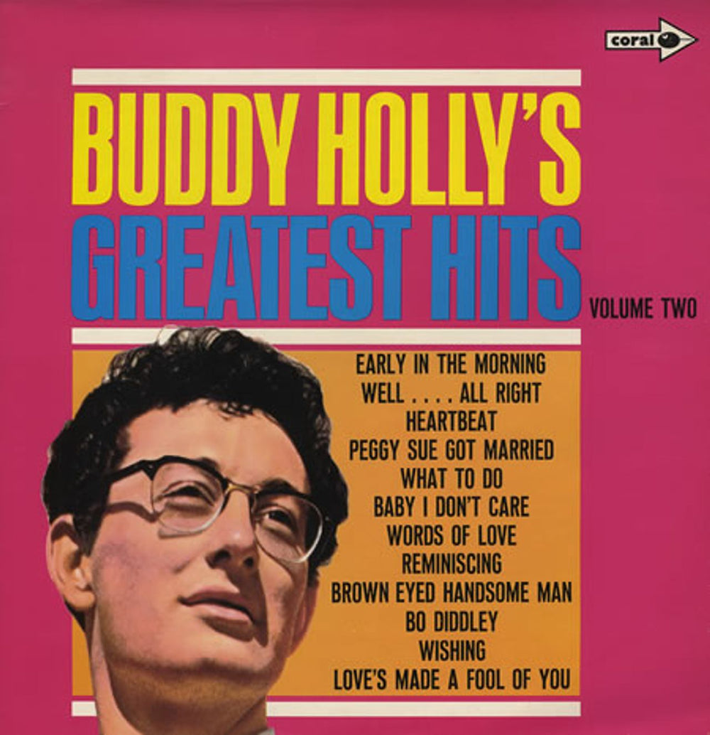 Buddy Holly Buddy Holly's Greatest Hits Volume 2 UK vinyl LP album (LP record) CPS47