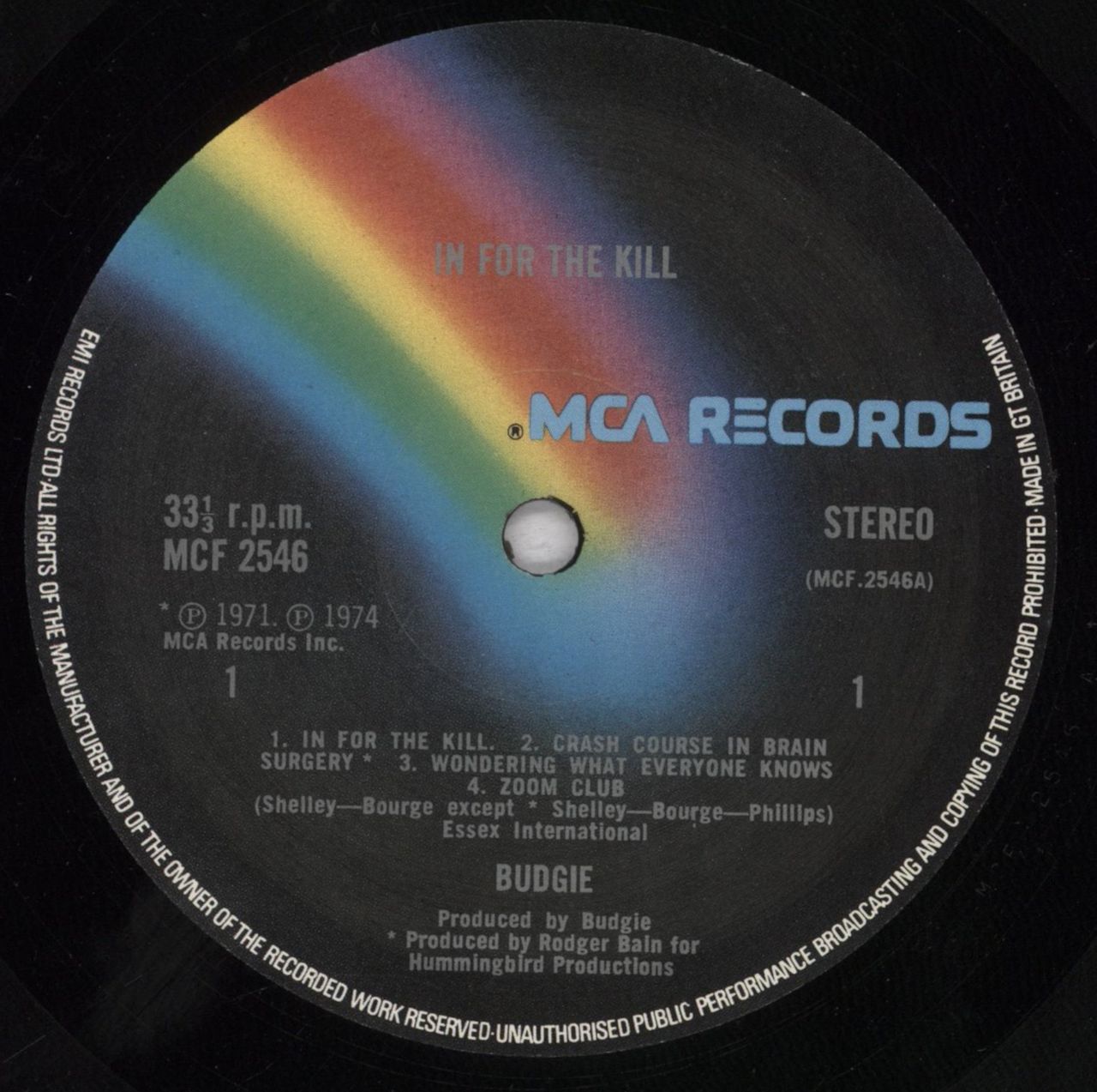 Budgie In For The Kill - 1st UK Vinyl LP — RareVinyl.com