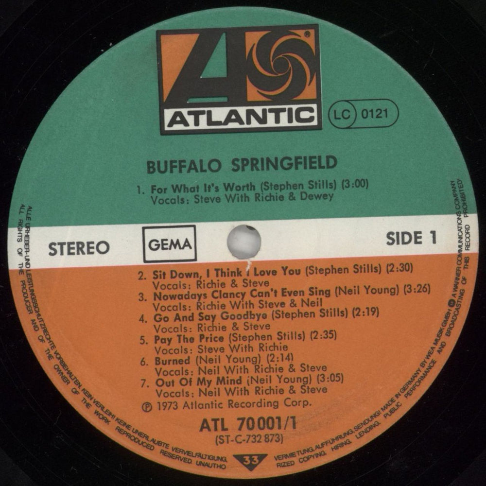 Buffalo Springfield Buffalo Springfield German 2-LP vinyl record set (Double LP Album) BFS2LBU381697