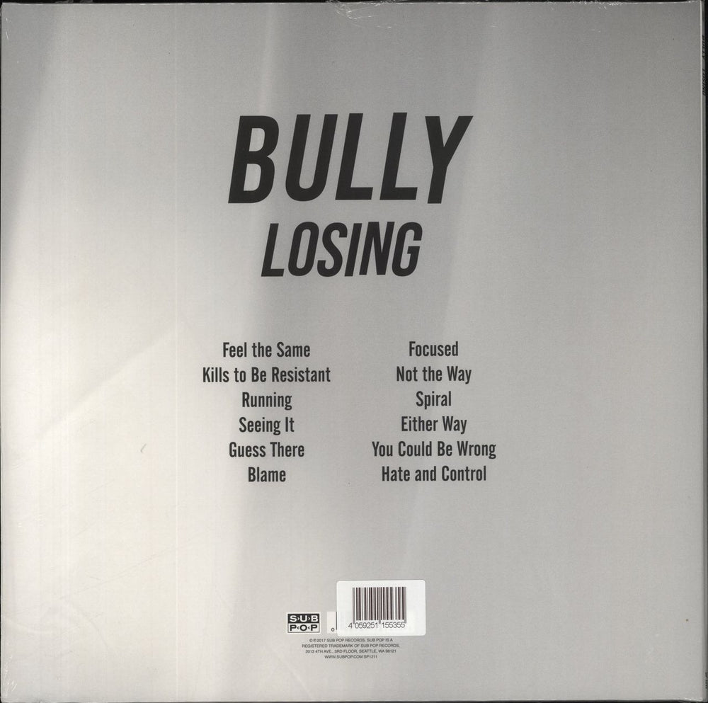 Bully Losing - Turquoise Vinyl US vinyl LP album (LP record)