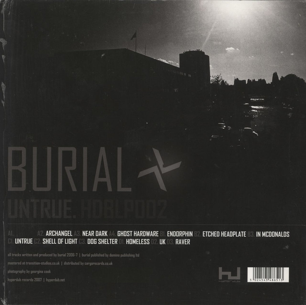 Burial Untrue - 180gm UK 2-LP vinyl record set (Double LP Album) 5024545486513