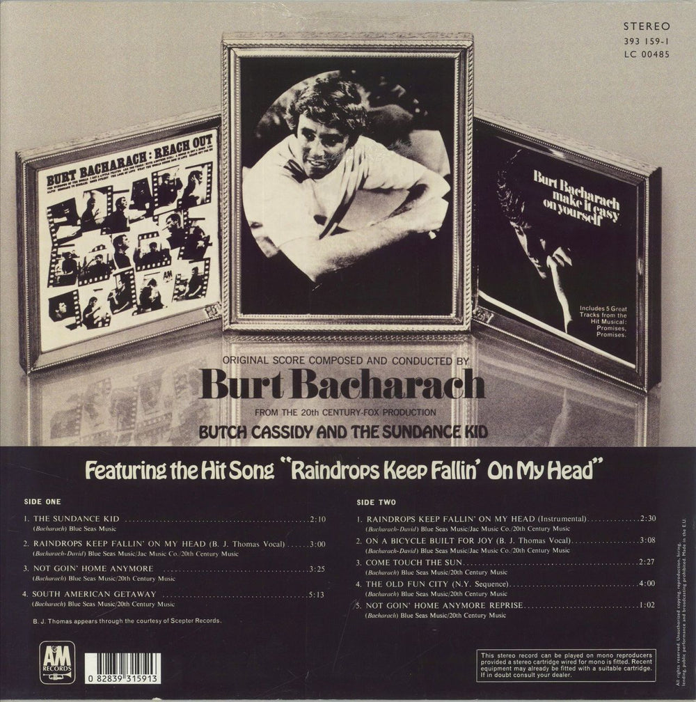 Burt Bacharach Butch Cassidy And The Sundance Kid - 180 Gram Vinyl - Sealed German vinyl LP album (LP record)