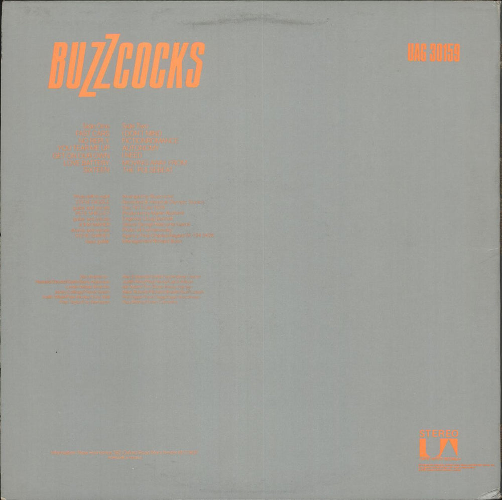 Buzzcocks Another Music In A Different Kitchen - 1st - EX UK vinyl LP album (LP record)