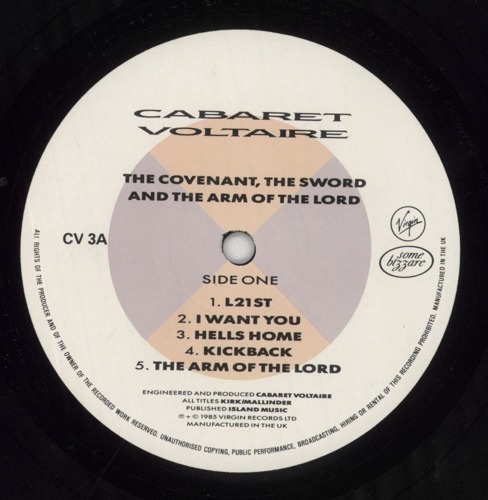 Cabaret Voltaire The Covenant, The Sword And The Arm Of The Lord UK vinyl LP album (LP record) VOLLPTH280200