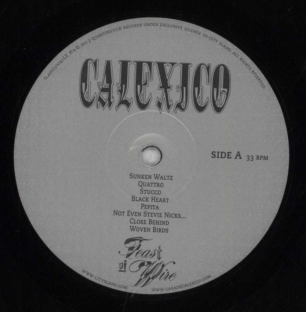 Calexico Feast Of Wire - 180 Gram Vinyl German vinyl LP album (LP record) CEXLPFE843439