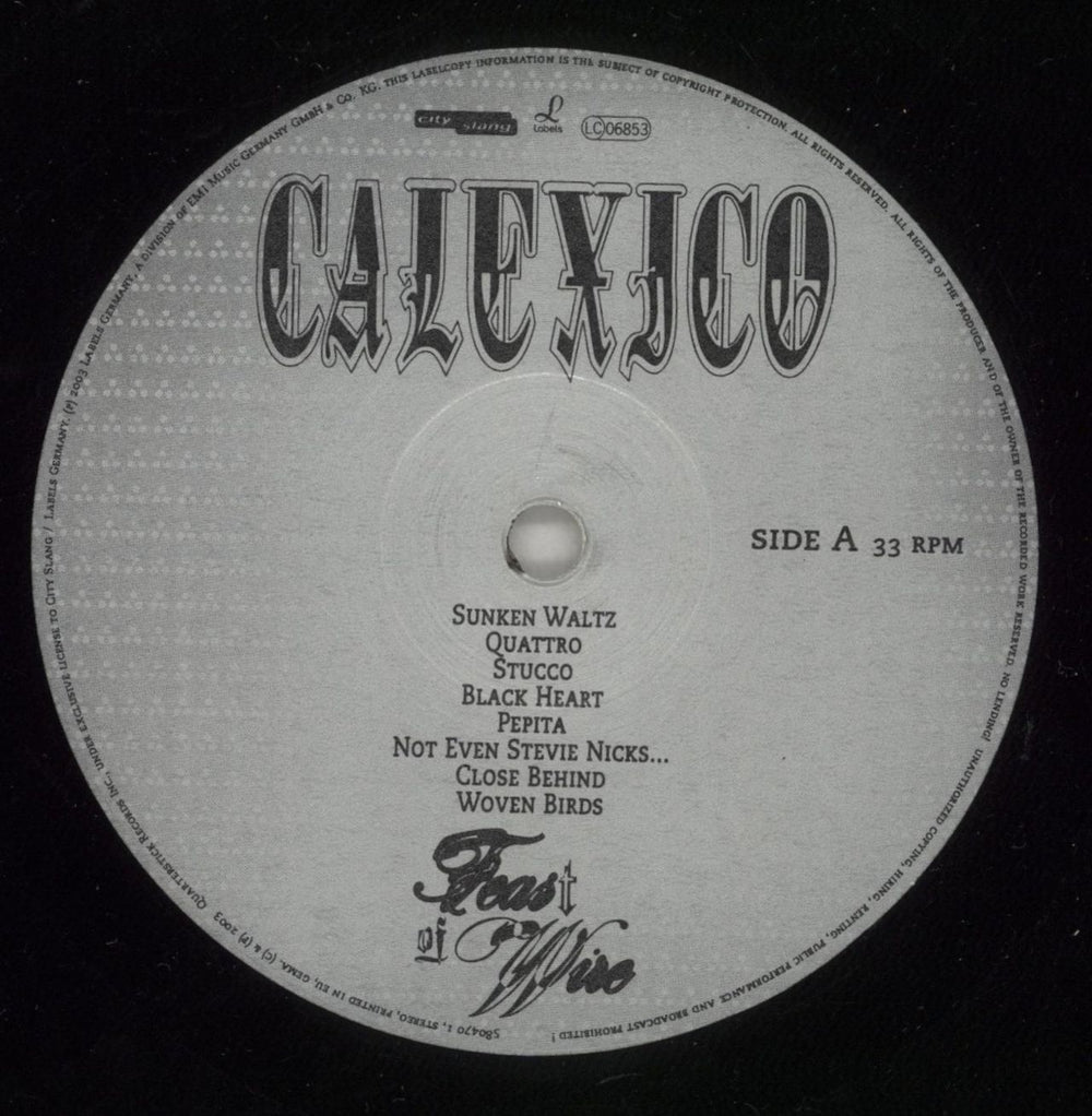 Calexico Feast Of Wire German vinyl LP album (LP record) CEXLPFE525675