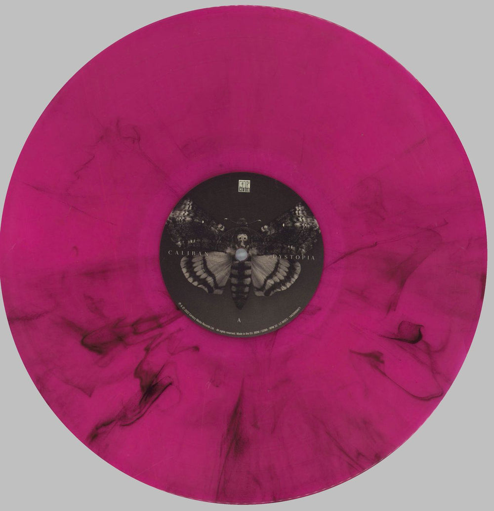 Caliban Dystopia - Pink with Black Smoke Vinyl German vinyl LP album (LP record) 10ZLPDY825414