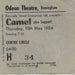 Camel Stationary Traveller + Ticket UK tour programme C-LTRST558055