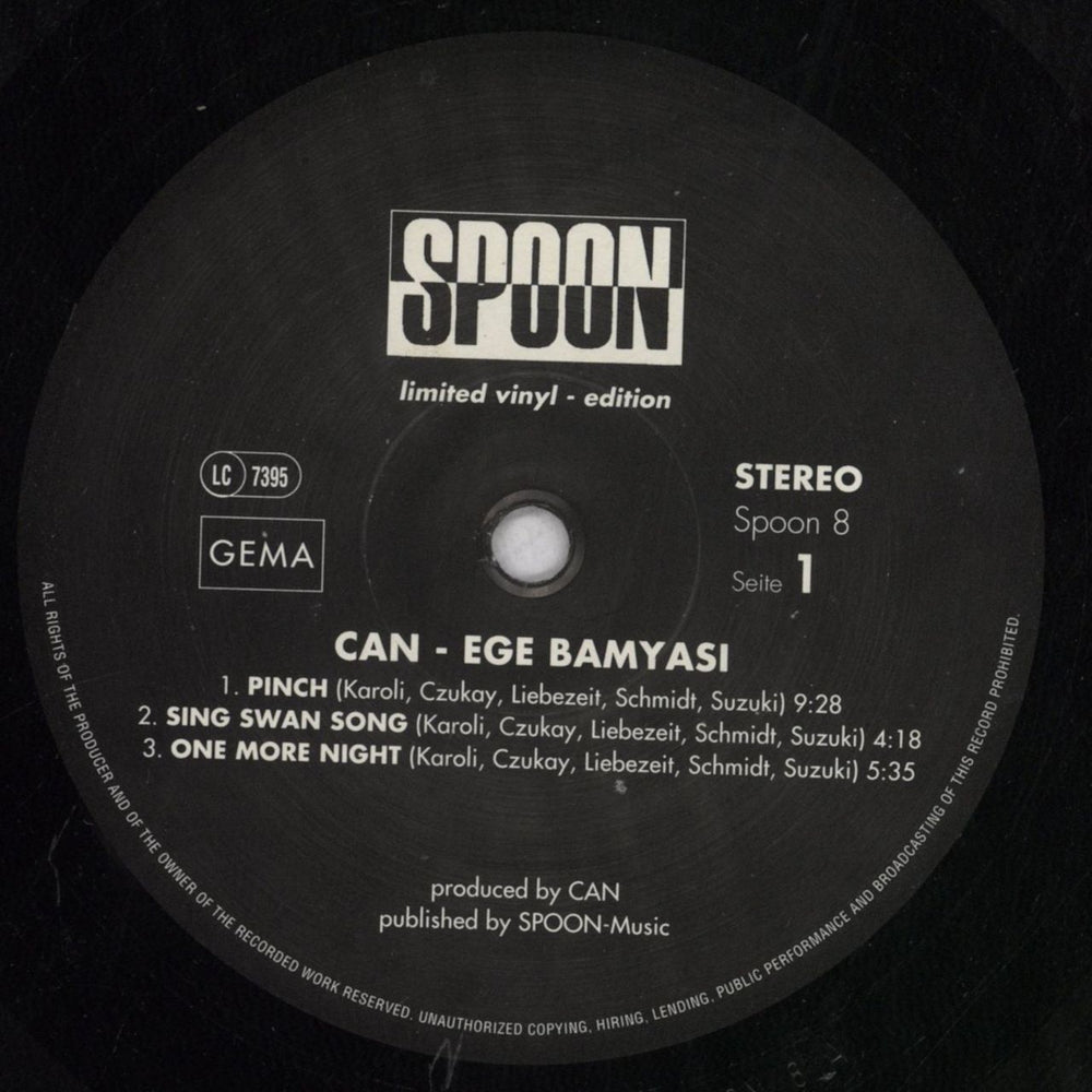 Can Ege Bamyasi - EX UK vinyl LP album (LP record) C+NLPEG845498