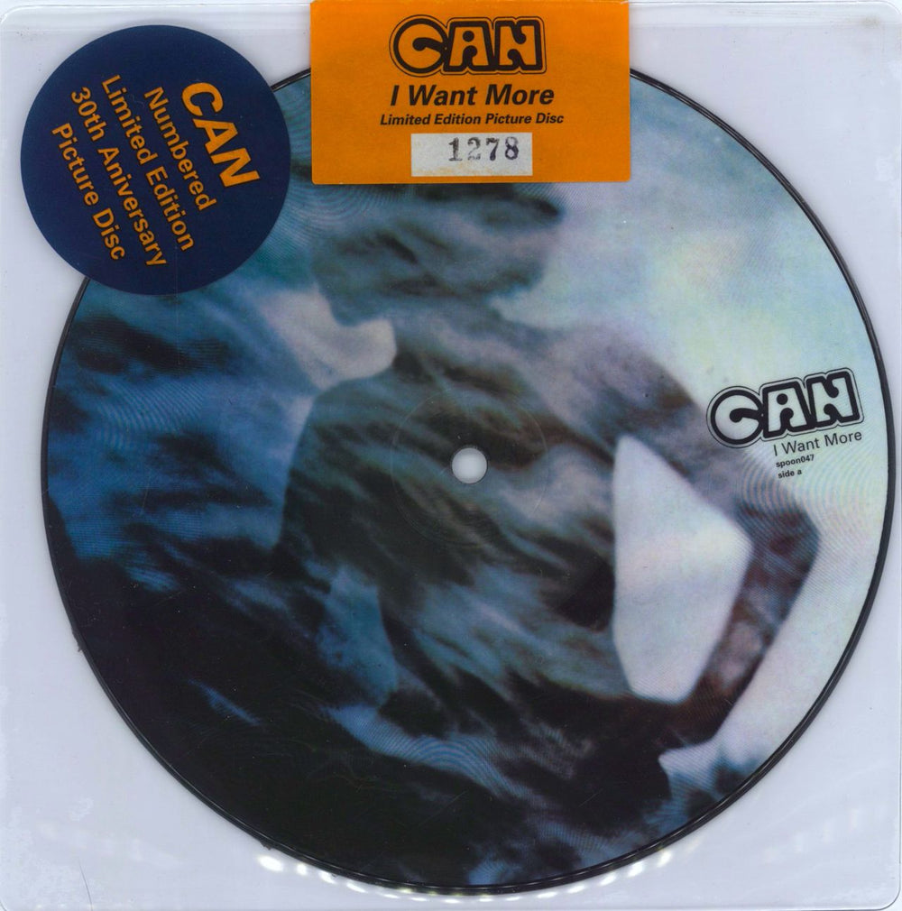 Can I Want More - Numbered + Sealed UK 7" vinyl picture disc (7 inch picture disc single) SPOON047