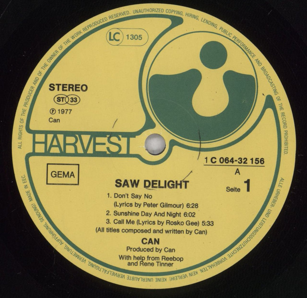 Can Saw Delight German vinyl LP album (LP record) C+NLPSA834462