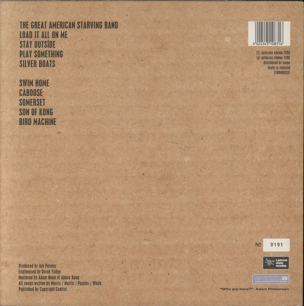 Candidate Taking On The Enemy's Sound UK vinyl LP album (LP record) 5024545108316