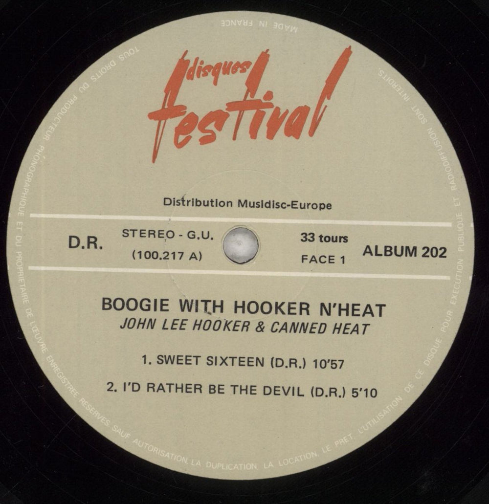 Canned Heat & John Lee Hooker Boogie With Hooker N' Heat French 2-LP vinyl record set (Double LP Album) HNH2LBO535274