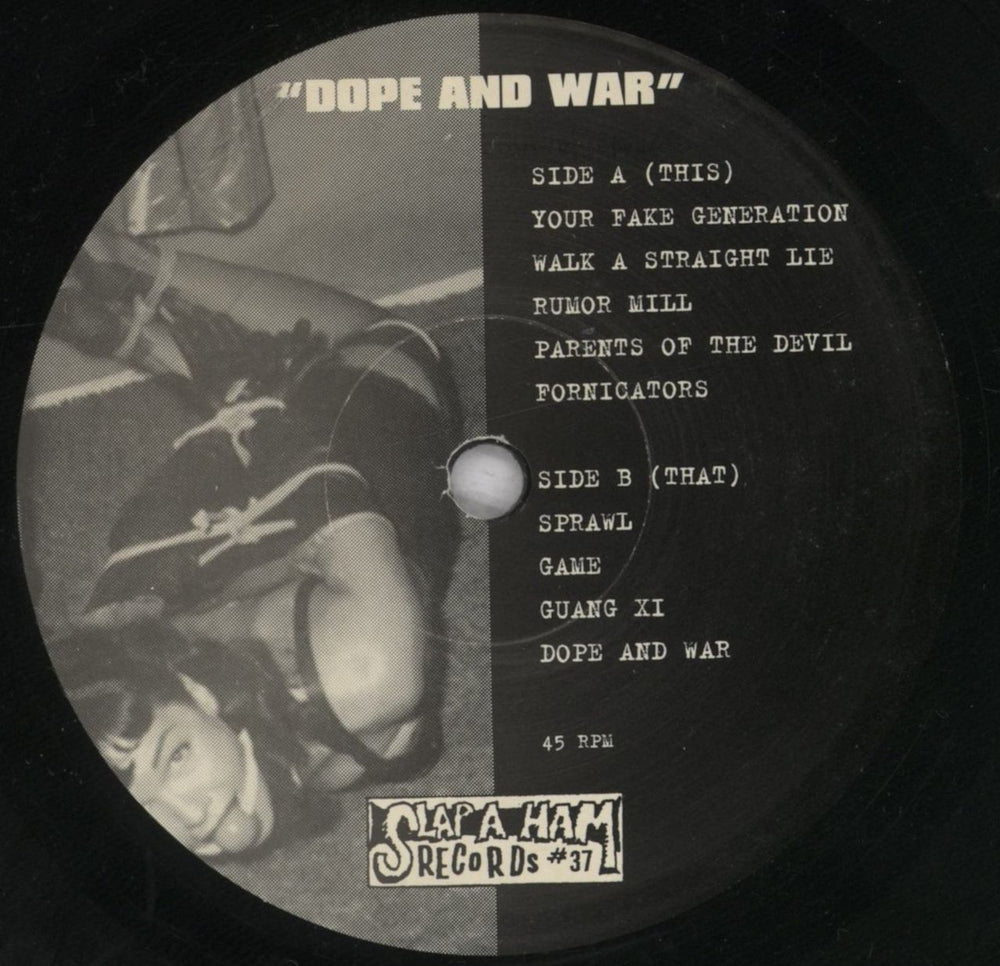 Capitalist Casualties Dope And War US 7" vinyl single (7 inch record / 45) 7B407DO836447