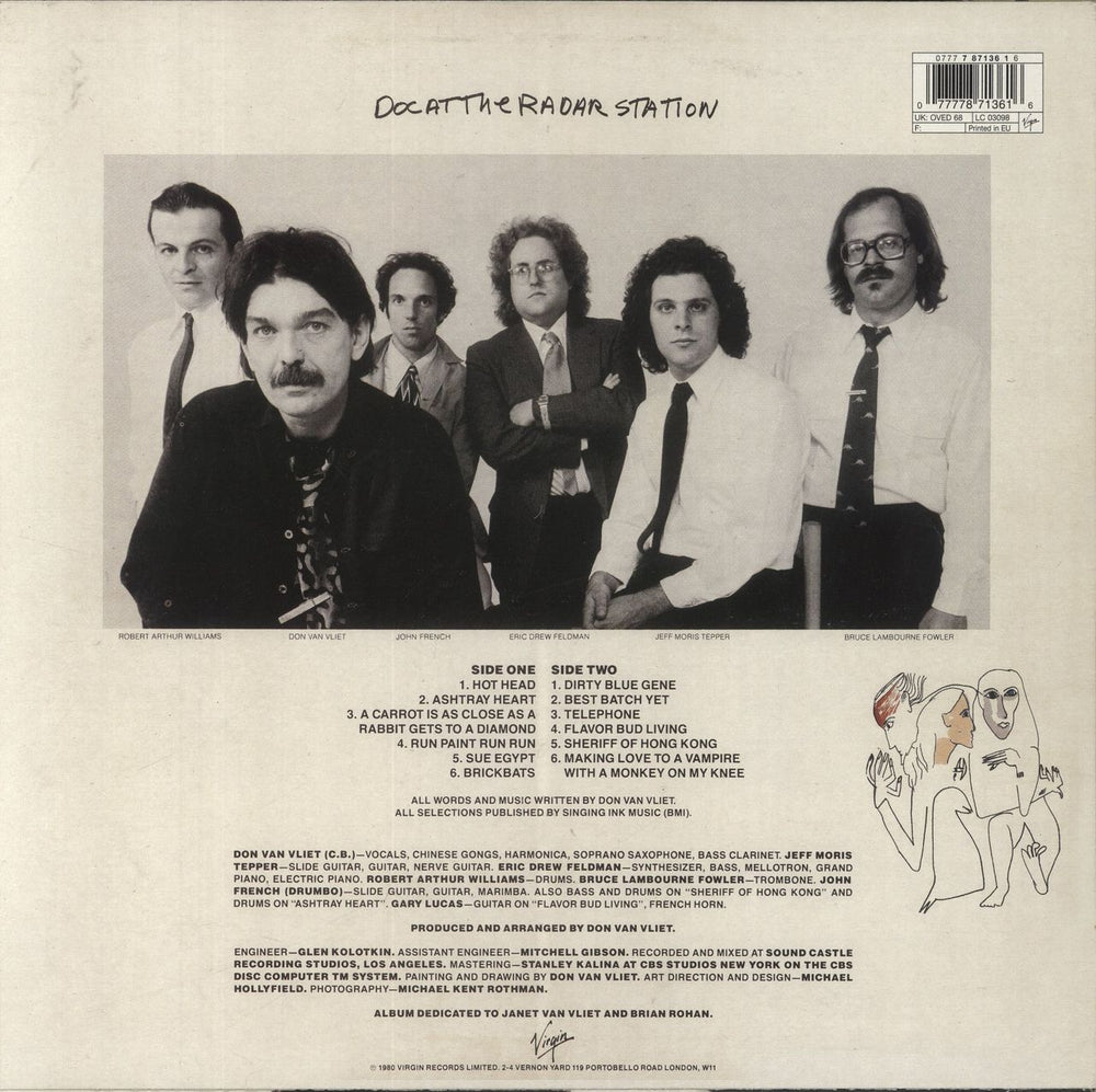 Captain Beefheart & Magic Band Doc At The Radar Station UK vinyl LP album (LP record) CPTLPDO845867