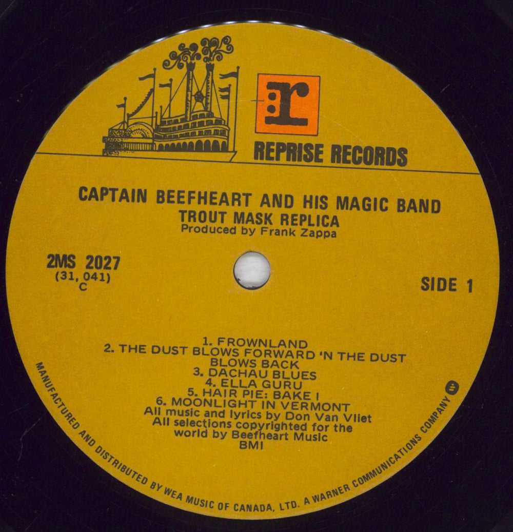 Captain Beefheart & Magic Band Trout Mask Replica - EX Canadian 2-LP vinyl record set (Double LP Album) CPT2LTR833703