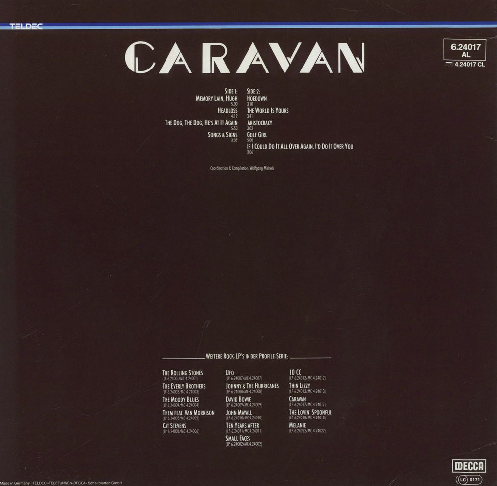 Caravan Caravan German vinyl LP album (LP record)