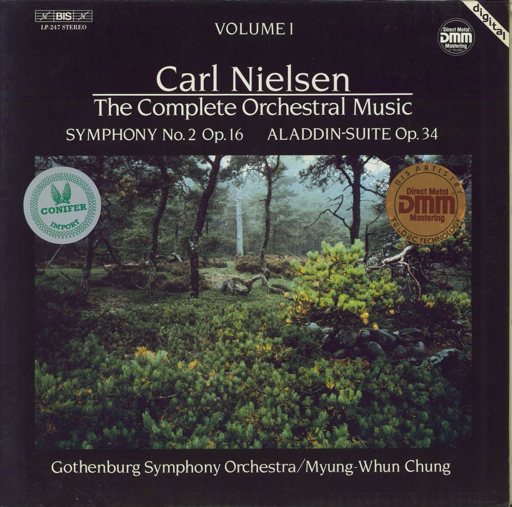 Carl Nielsen The Complete Orchestral Music Volume I - Symphony No. 2 Op. 16 - Aladdin-Suite Op. 34 Swedish vinyl LP album (LP record) BIS-LP-247