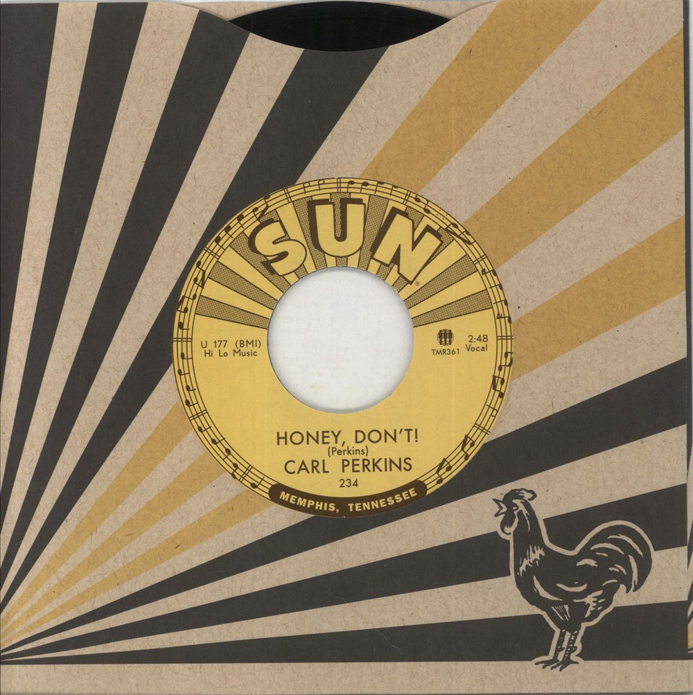 Carl Perkins (R&R) Blue Suede Shoes US 7" vinyl single (7 inch record / 45)