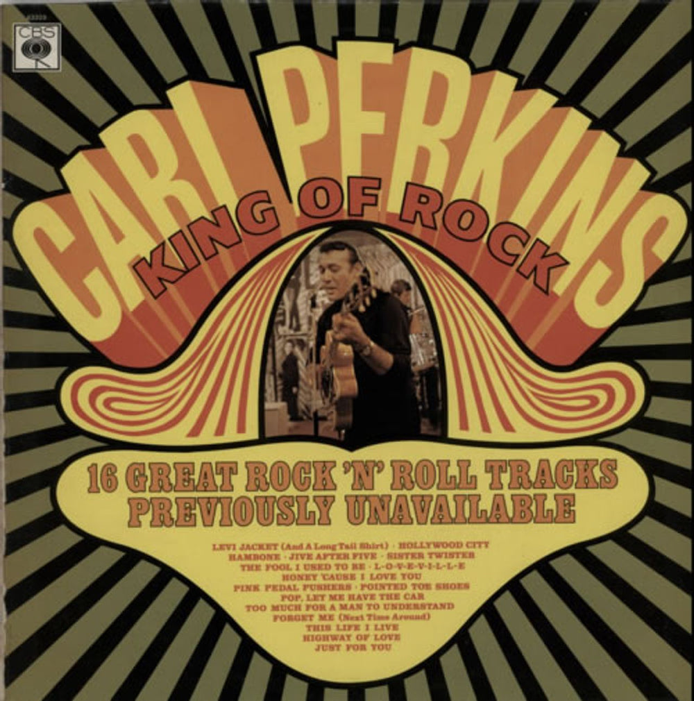 Carl Perkins (R&R) King Of Rock UK vinyl LP album (LP record) 63309