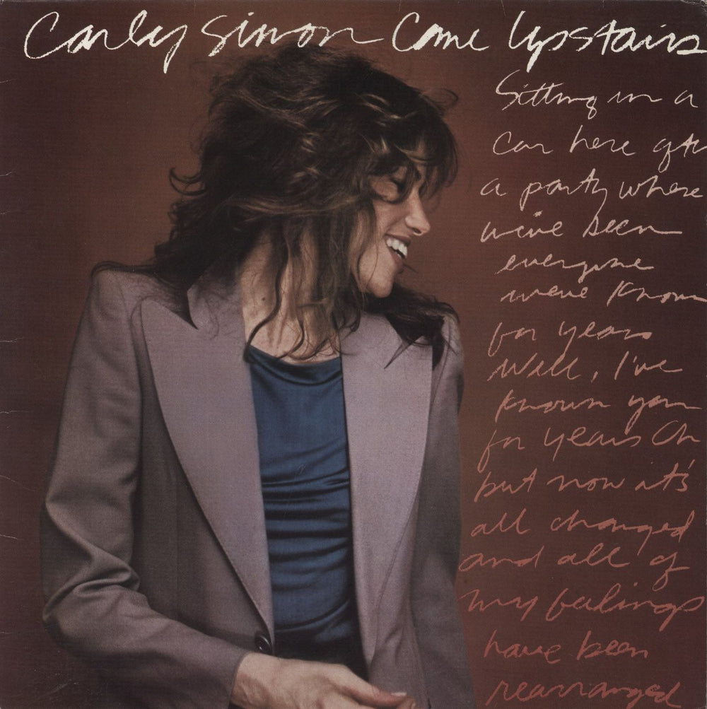 Carly Simon Come Upstairs Japanese Promo vinyl LP album (LP record) P-10832W