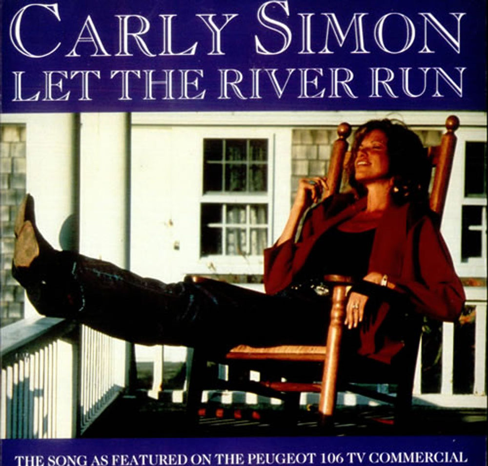 Carly Simon Let The River Run UK 7" vinyl single (7 inch record / 45) 112124