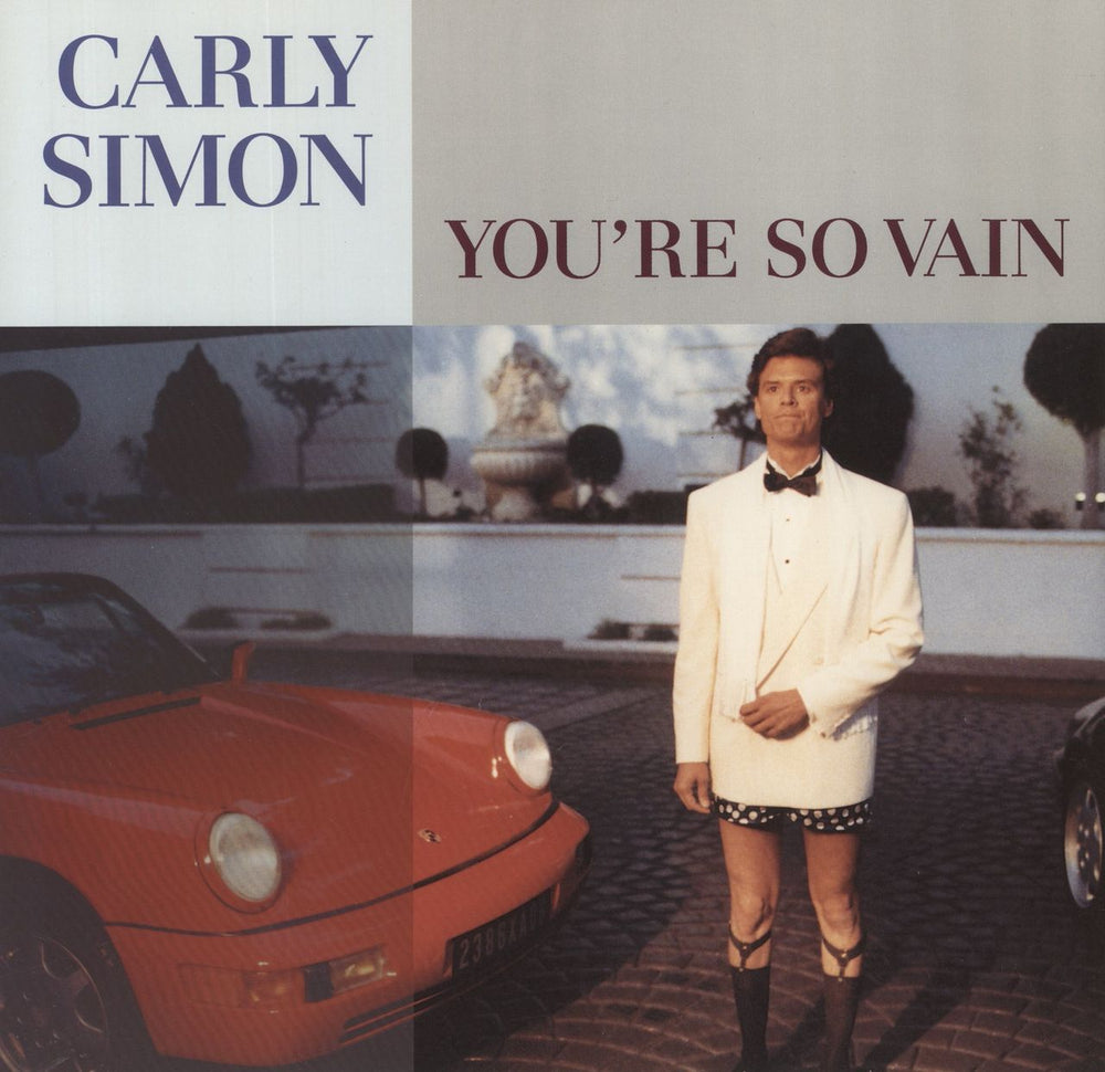 Carly Simon You're So Vain UK 12" vinyl single (12 inch record / Maxi-single) EKR123T