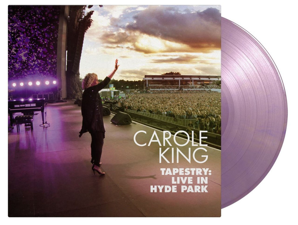 Carole King Tapestry: Live In Hyde Park - Purple & Gold Marbled Vinyl 180 Gram UK 2-LP vinyl record set (Double LP Album) MOVLP2029