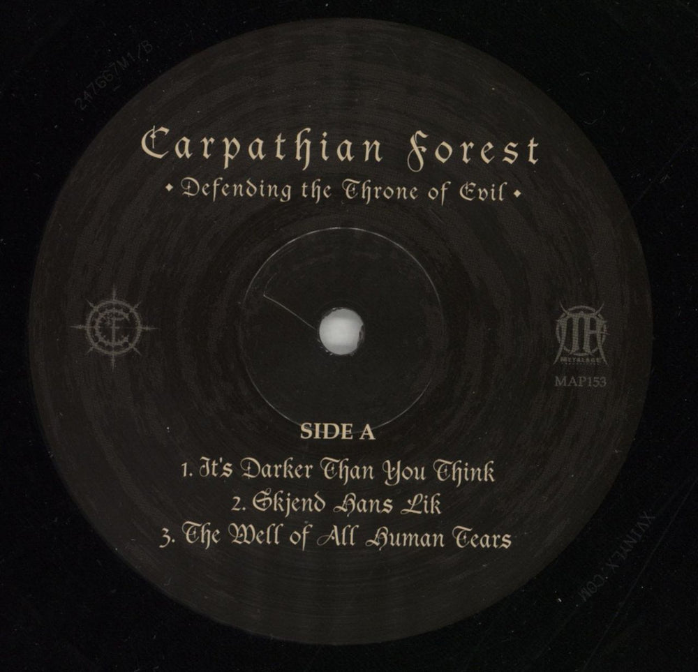 Carpathian Forest Defending The Throne Of Evil Slovakian 2-LP vinyl record set (Double LP Album) 50-2LDE868099