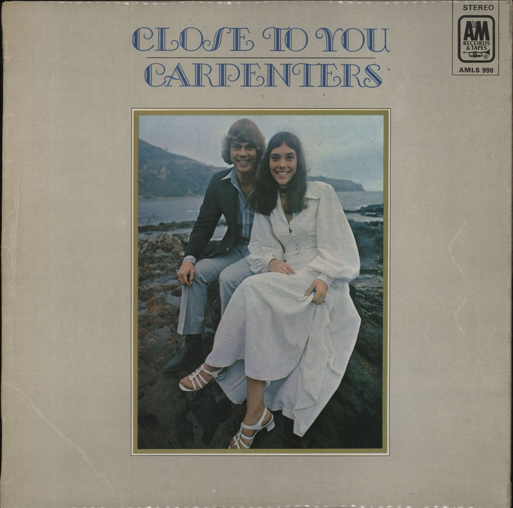 Carpenters Close To You - 1st - Brown Vinyl - EX UK vinyl LP album (LP record) AMLS998