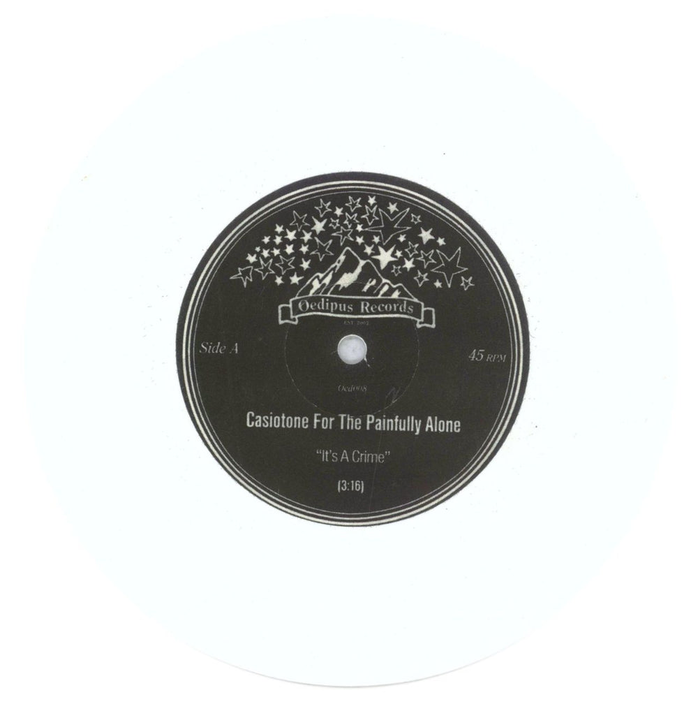 Casiotone For The Painfully Alone Casiotone For The Painfully Alone / Foot Foot - White Vinyl US 7" vinyl single (7 inch record / 45) IH507CA842193