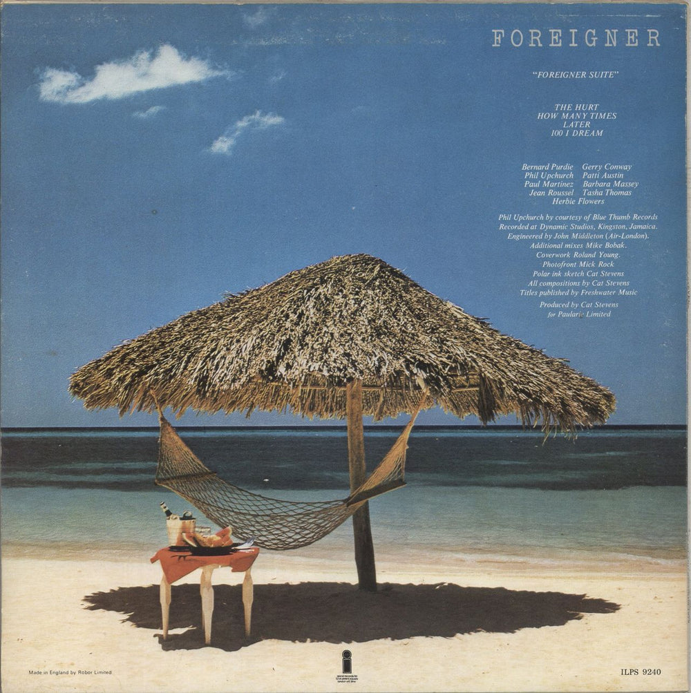 Cat Stevens Foreigner + Insert UK vinyl LP album (LP record)