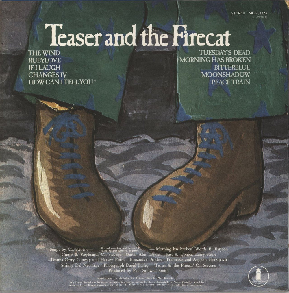 Cat Stevens Teaser And The Firecat Australian vinyl LP album (LP record)