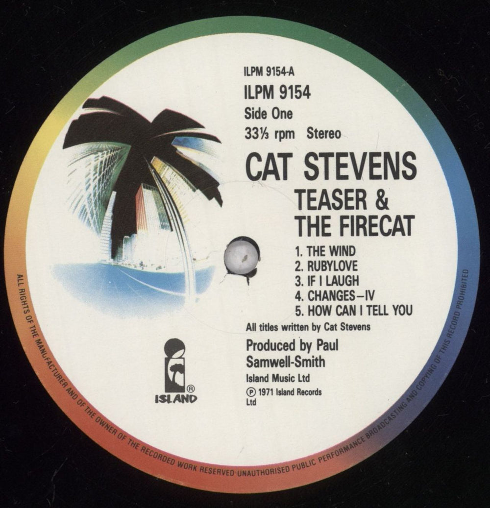 Cat Stevens Teaser And The Firecat - Island Life sleeve - Near Mint UK vinyl LP album (LP record) CTVLPTE837082