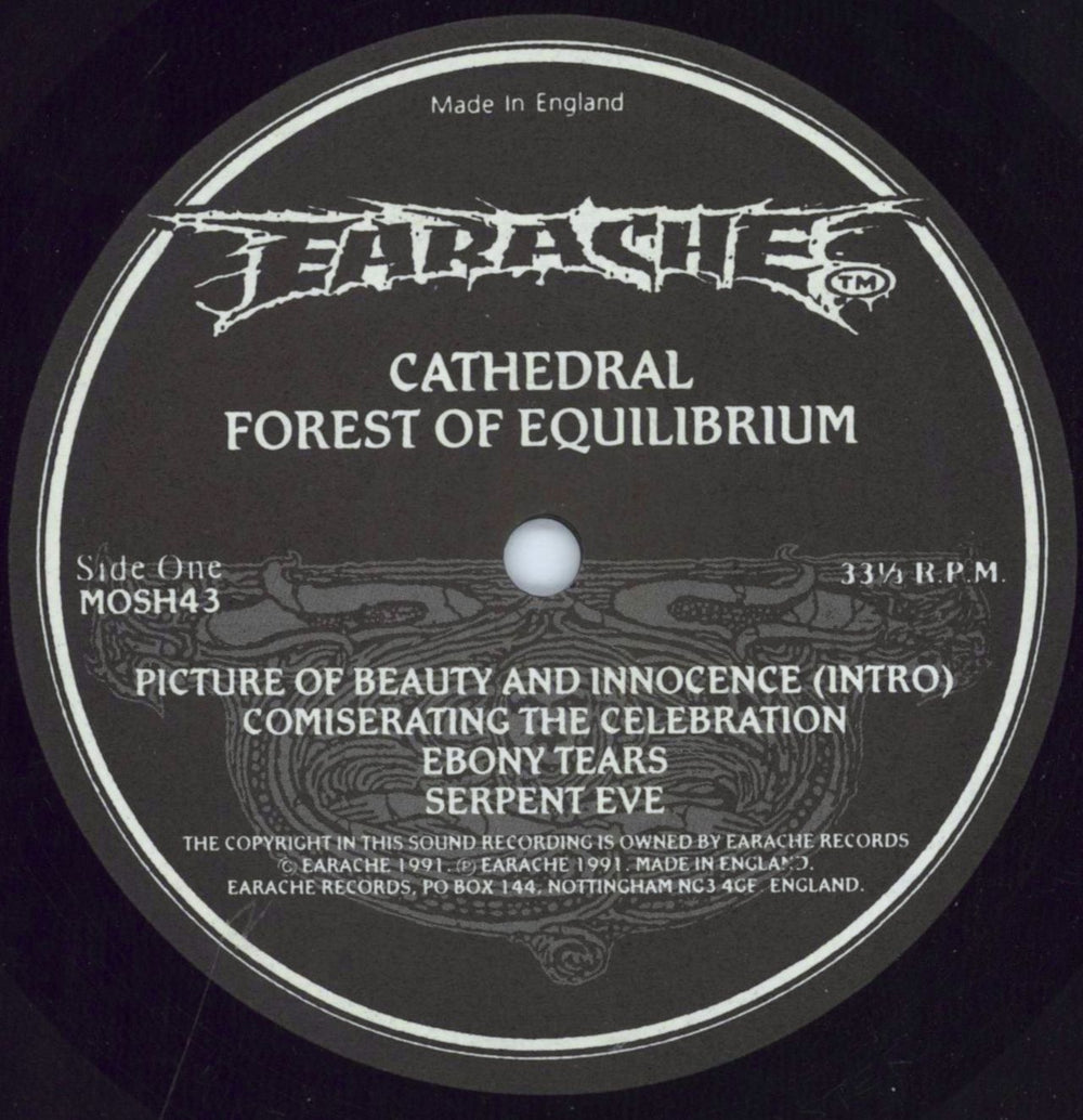 Cathedral Forest Of Equilibrium + Insert UK vinyl LP album (LP record) CD6LPFO801195