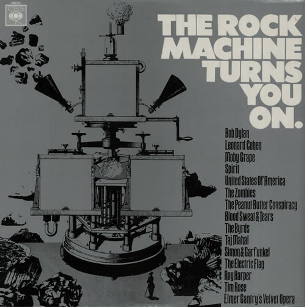 CBS Records The Rock Machine Turns You On UK vinyl LP album (LP record) PR22