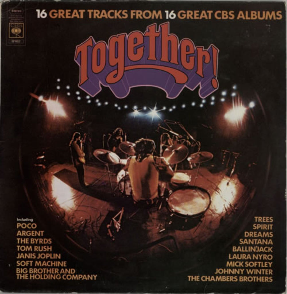 CBS Records Together - Blue Vinyl UK vinyl LP album (LP record) SPR52