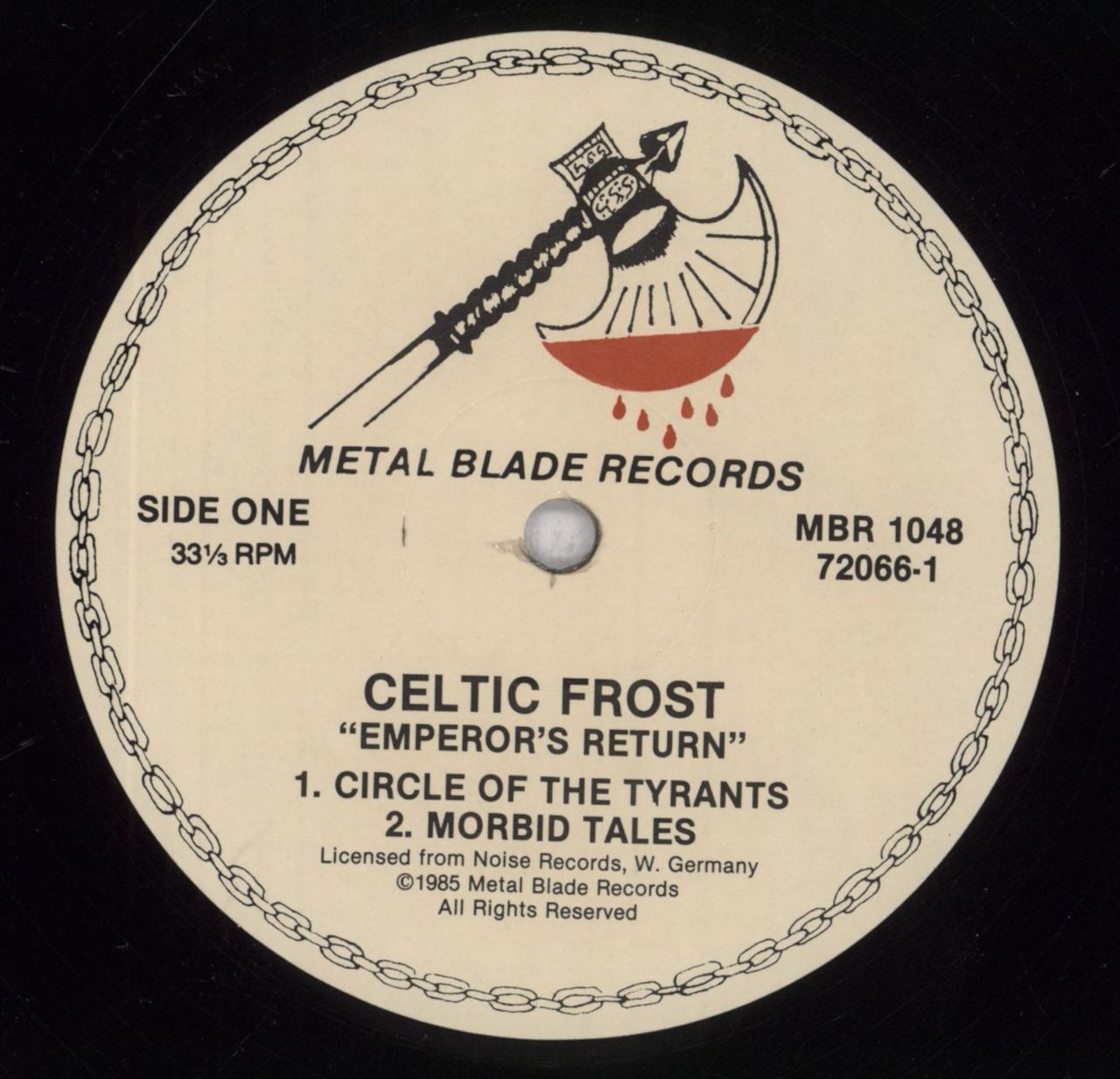 Celtic Frost Emperor's Return - EX US 12