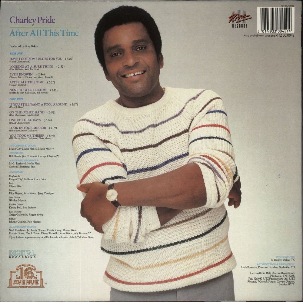 Charley Pride After All This Time UK vinyl LP album (LP record) 5014933004214