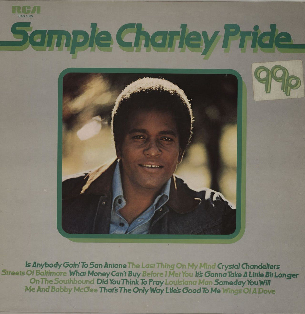 Charley Pride Sample Charley Pride UK vinyl LP album (LP record) SAS1005