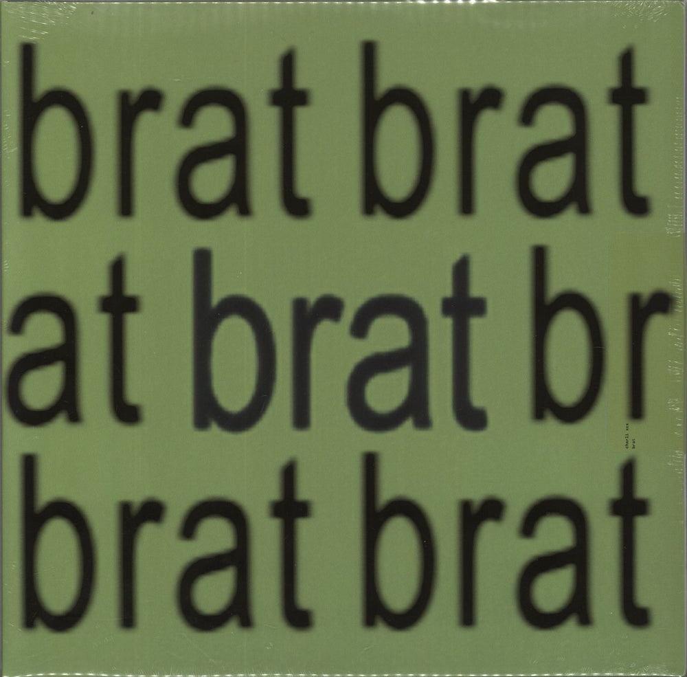 Charli XCX Brat - Black Translucent Vinyl - Sealed + Artwork Print & Printed PVC Outer Sleeve US vinyl LP album (LP record) 075678611674