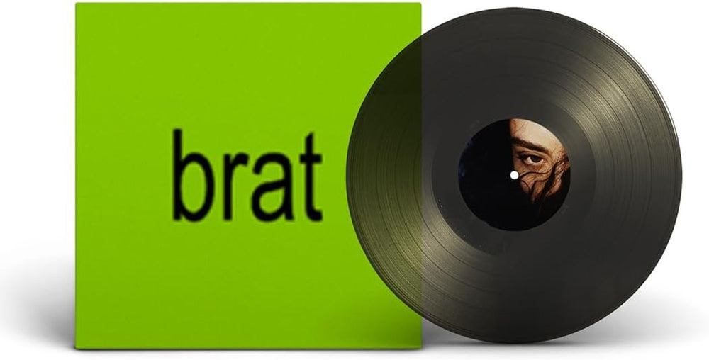 Charli XCX Brat - Translucent Black Ice Vinyl - Sealed UK vinyl LP album (LP record) 075678611674