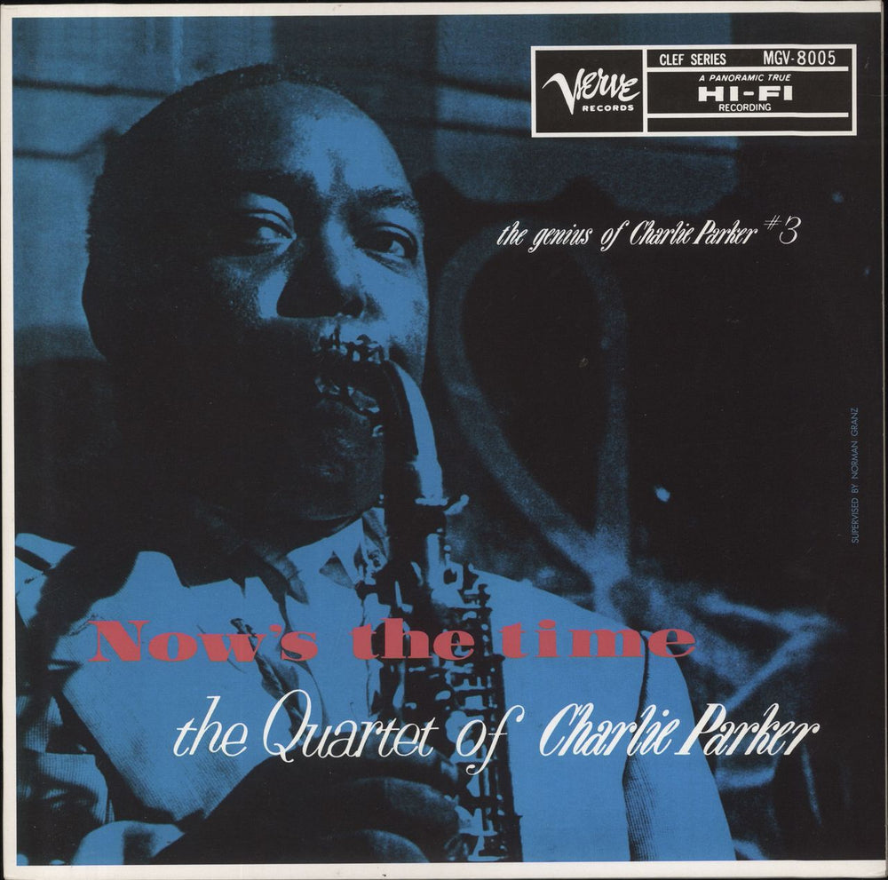 Charlie Parker Now's The Time - 180gram Vinyl + Booklet UK vinyl LP album (LP record) MGV-8005