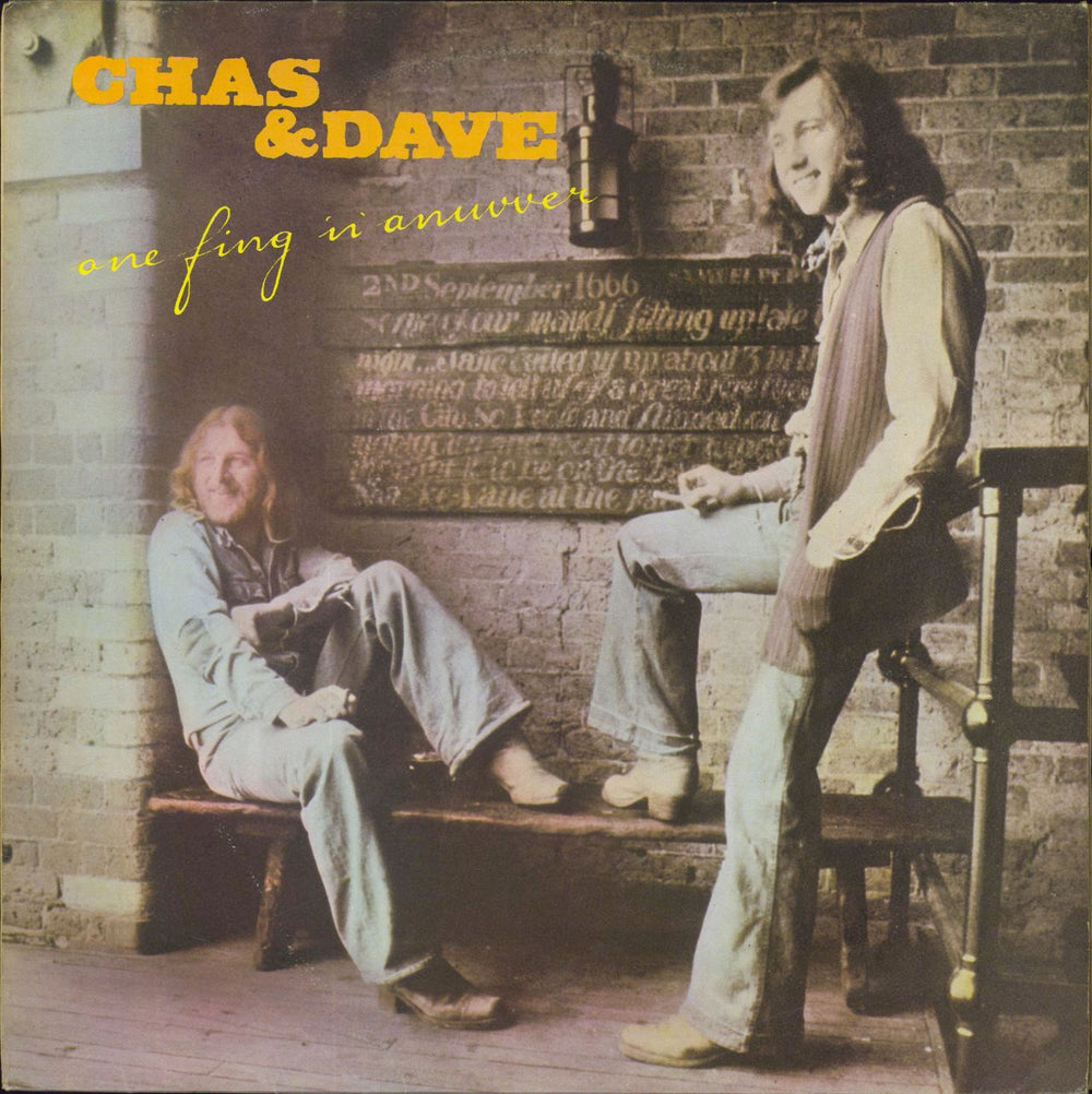 Chas & Dave One Fing 'n' Anuvver - Factory Sample UK vinyl LP album (LP record) RTL6004