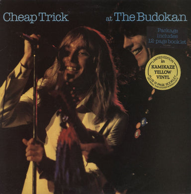 Cheap Trick At The Budokan - Yellow Vinyl - Promo Stamped - Complete UK vinyl LP album (LP record) EPC86083