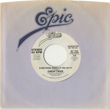 Cheap Trick Everything Works If You Let It US Promo 7" vinyl single (7 inch record / 45) AE71206