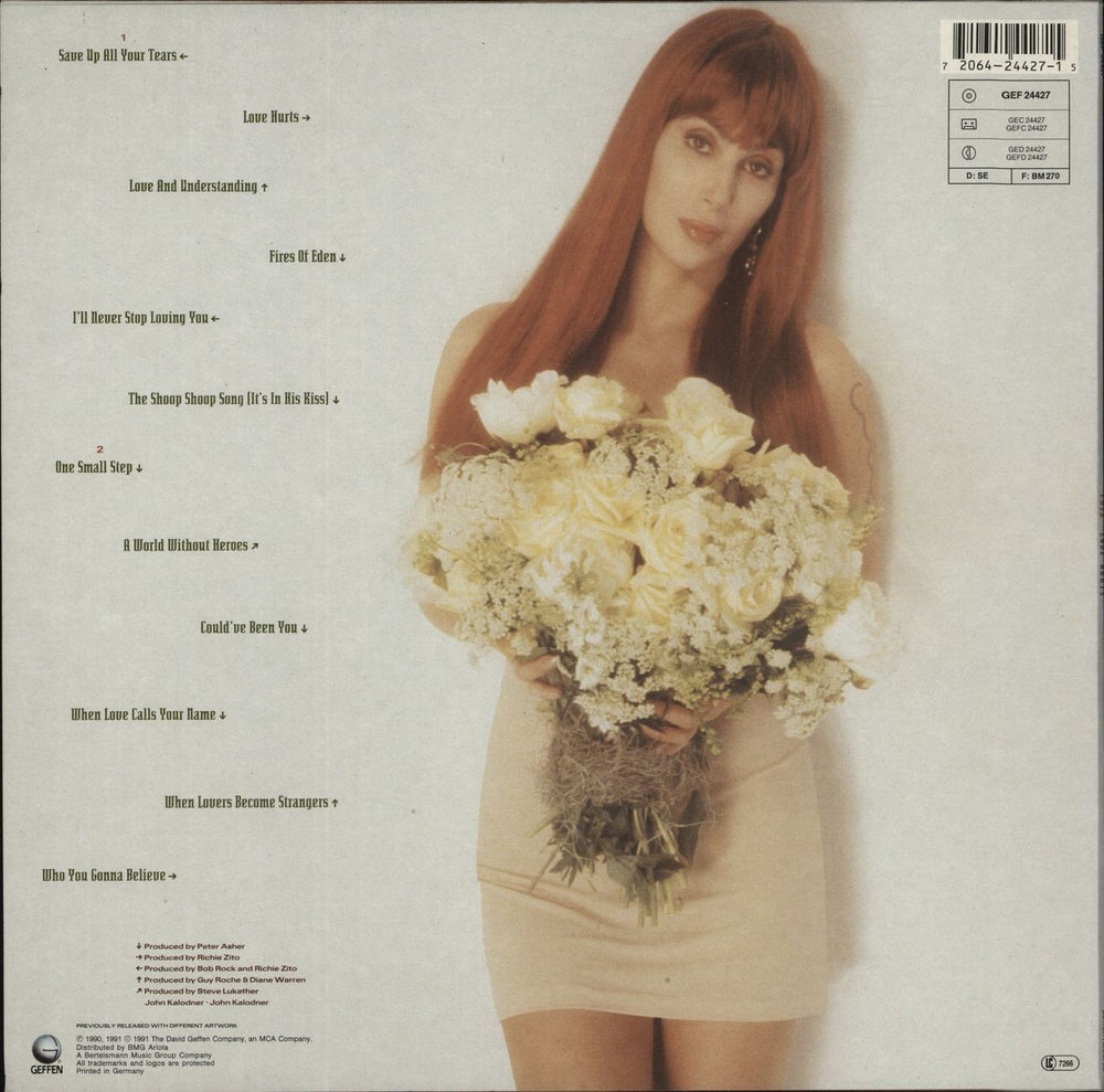 Cher Love Hurts - H&S Sleeve - Hype Stickered German vinyl LP album (LP record) 720642442715